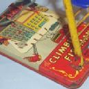 Marx CLIMBING FIREMAN Wind Up Tin Toy
