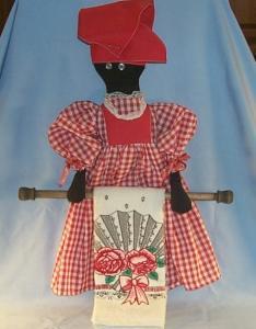 Contemporary MAMMY Hanging Towel Bar - Ethnographic