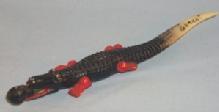 BLACK MAN IN ALLIGATOR'S MOUTH Pencil - Ethnographic