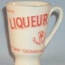 One BECHER'S LIQUEUR Advertising Porcelain Shot Cup