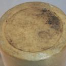 Early Crockery Canning Jar with Milk Glass Lined Lid