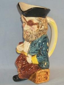 Large Peg Leg Man Porcelain Toby Mug
