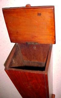 Old Walnut Pipe Candle Box - Furniture