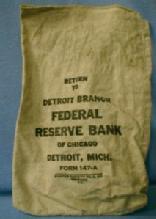 FEDERAL RESERVE BANK Money Bag Detroit Michigan - Misc
