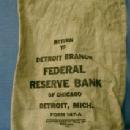 FEDERAL RESERVE BANK Money Bag Detroit Michigan - Misc