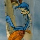 old vintage ROAD RUNNER WILE E. COYOTE Glass Tumbler - 1976 Pepsi Advertising Collector Series