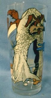 ROAD RUNNER WILE E. COYOTE Glass Tumbler - 1976 Pepsi Advertising Collector Series