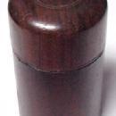Wood Travel Inkwell Ink Well - Glass