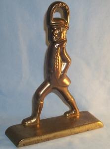 Brass WALKING MAN Doorstop - Metalware