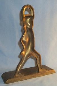 Brass WALKING MAN Doorstop - Metalware