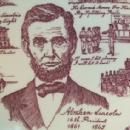 Vernon Kilns ABRAHAM LINCOLN 16th President Porcelain Comemorative Plate