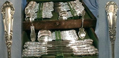 56pc MARCEL Sterling - International Sterling Silver Flatware 56 piece Service of MARCELL circa 1907 - Reduced Price at 1/2 of Replacement Value!!