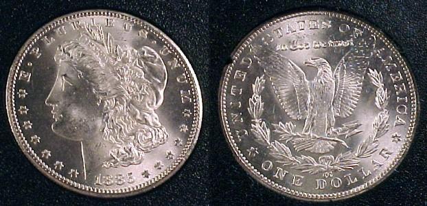 1885 CC Silver Dollar - Unc. - mbb
