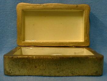 Folk Art Hand Painted Wood Wooden Box - Misc