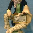 Wien Porcelain Organ Grinder Music Man with Music Box - WIEN