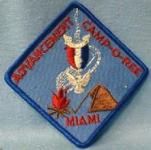 Boy Scouts America - ADVANCEMENT CAMP-O-REE MIAMI Florida Patch - collectible