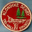 Boy Scouts America Patch 1961 KLONDIKE DERBY - collectible