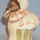 Colorful Beatrix Potter's MRS TIGGY WINKLE Porcelain Figurine