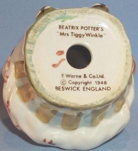 Colorful Beatrix Potter's MRS TIGGY WINKLE Porcelain Figurine