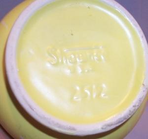 Two SHAWNEE Yellow Pottery Vases
