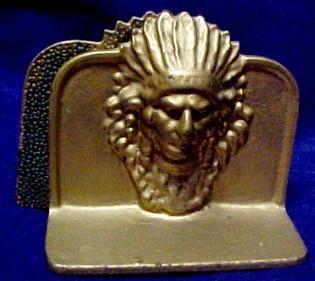 INDIAN CHIEF Bookends Book Ends - Ethnographic