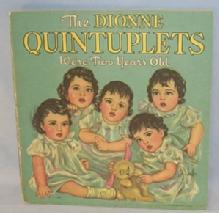 The Dionne Quintuplets WE'RE TWO YEARS OLD Whitman Story Book - Paper