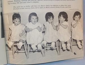 The Dionne Quintuplets WE'RE TWO YEARS OLD Whitman Story Book - Paper
