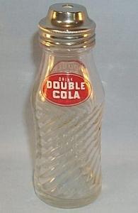 DOUBLE COLA Advertising Glass Vinegar Shaker Bottle