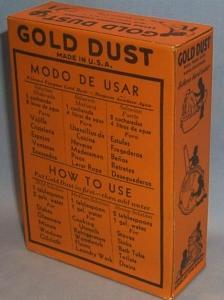 Lever Brothers Box of GOLD DUST Washing Powder - Ethnographic