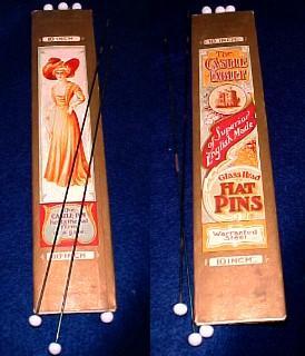 The CASTLE Tablet Hat Pins - Advertising