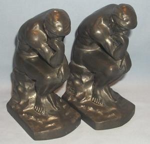 NUART Grey Metal THINKER Bookends - Metalware