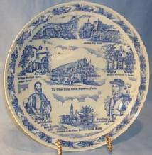 Vernon Kilns HISTORIC SAINT AUGUSTINE Commemorative Pottery Plate