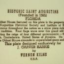Vernon Kilns HISTORIC SAINT AUSGUSTINE Commemorative Pottery Plate