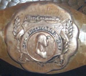 George Washington BICENTENNIAL Bronze Ink Blotter Holder - Metalware