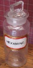 Apothecary Jar HEXAMINE - Glass