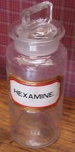 Apothecary Jar HEXAMINE - Glass