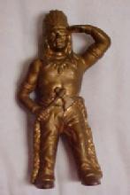 Old Native American Cast Iron Penny Bank - Toys
