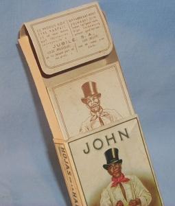 JOHN Cigar Box with Original Insert - Ethnographic