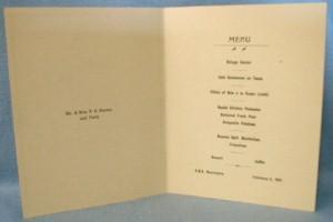 nautical 1934 Cunard Steamship MENU Line RMS MAURETANIA Cruise Ship Menu - paper