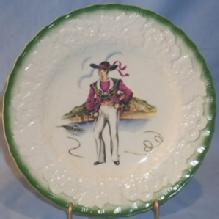 FRENCH COSTUMES 18TH CENTURY Porcelain Dinner Plate