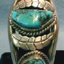 Navajo Turquiose Pawn Bracelet - Sterling Silver Ethnographic Jewelry