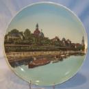 DRESDEN BRUHLSCHE TERRASSE Mettlach Stoneware Plaque - Pottery