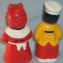 Contemporary MAMMY AND CHEF Ceramic Nodders / Banks - Ethnographic