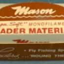 old Fly Fishing Leader - Mason Super Soft Monofilament Leader Material - Sporting