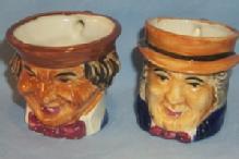 Two OCCUPIED JAPAN Porcelain Character Jugs
