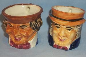 Two OCCUPIED JAPAN Porcelain Character Jugs