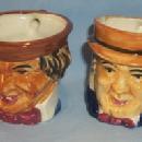 Two OCCUPIED JAPAN Porcelain Character Jugs