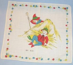 Colorful BOY BLUE Linen Hanky - Toys