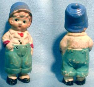 old vintage Bisque Porcelain Toy Doll DUTCH BOY Figure