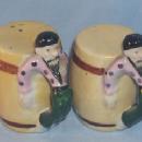 Gypsy Handled Porcelain Salt and Pepper Shakers